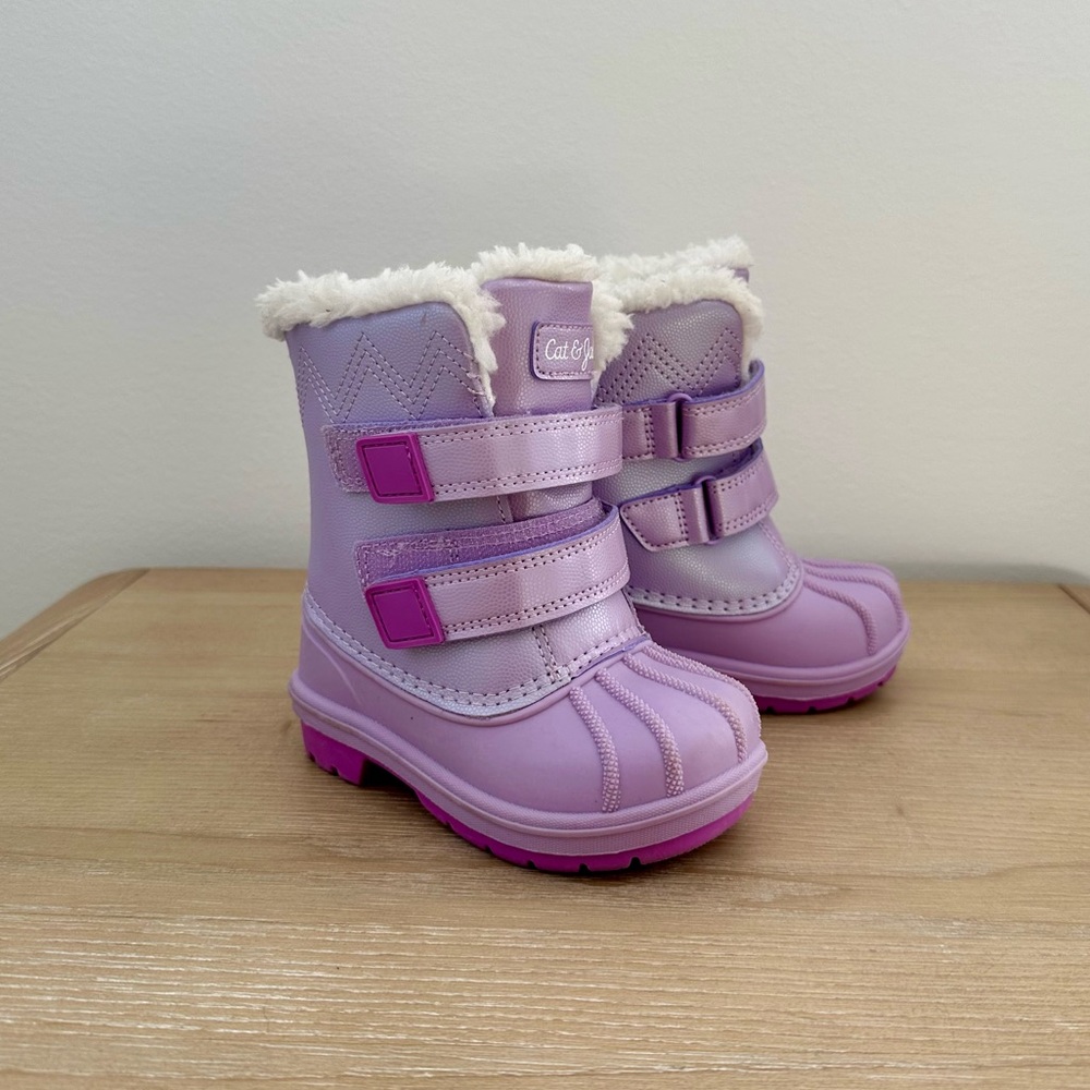 Cat & Jack Lavender Snow Boots